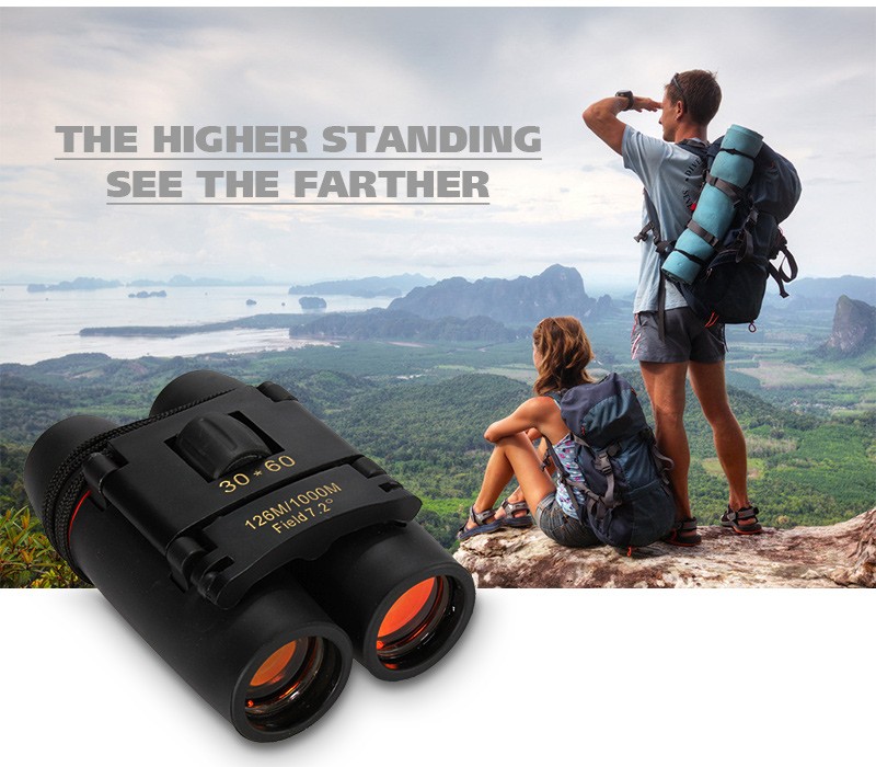 30x60 Day Camping Travel Vision Folding Binoculars Telescope - Click Image to Close
