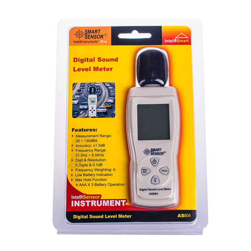 Sound Noise Level Meter Decibel Monitor Pressure Tester AR804