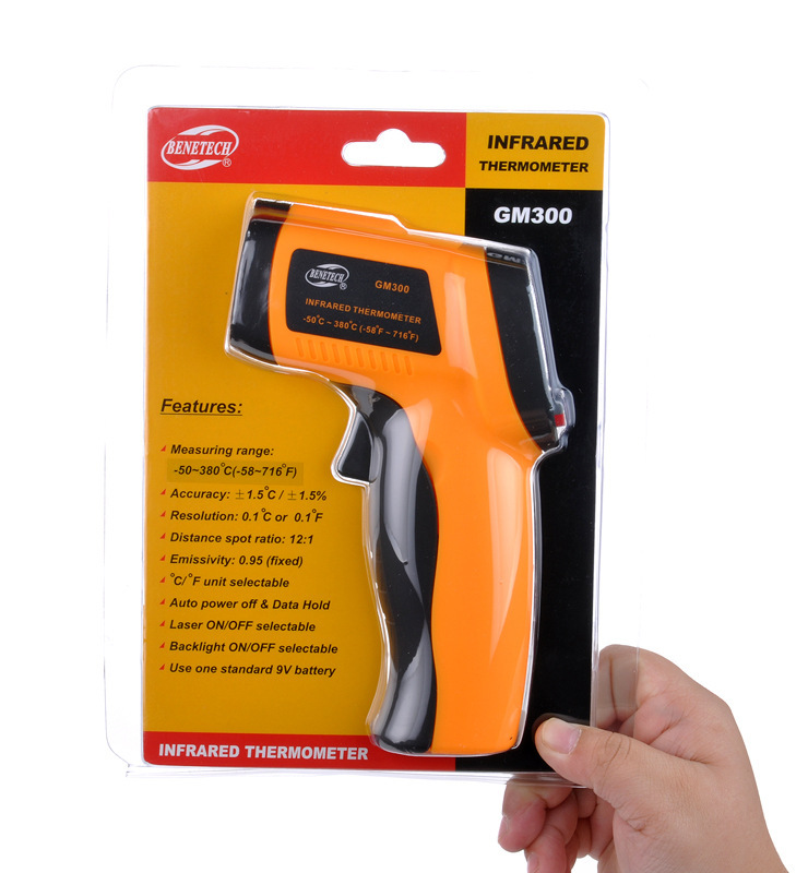 Touch No contact -50-330'C Industrial Infrared Thermometer