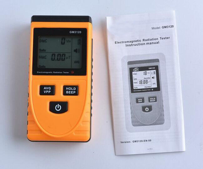 2 in 1 magnetic field and electromagnetic radiation tester