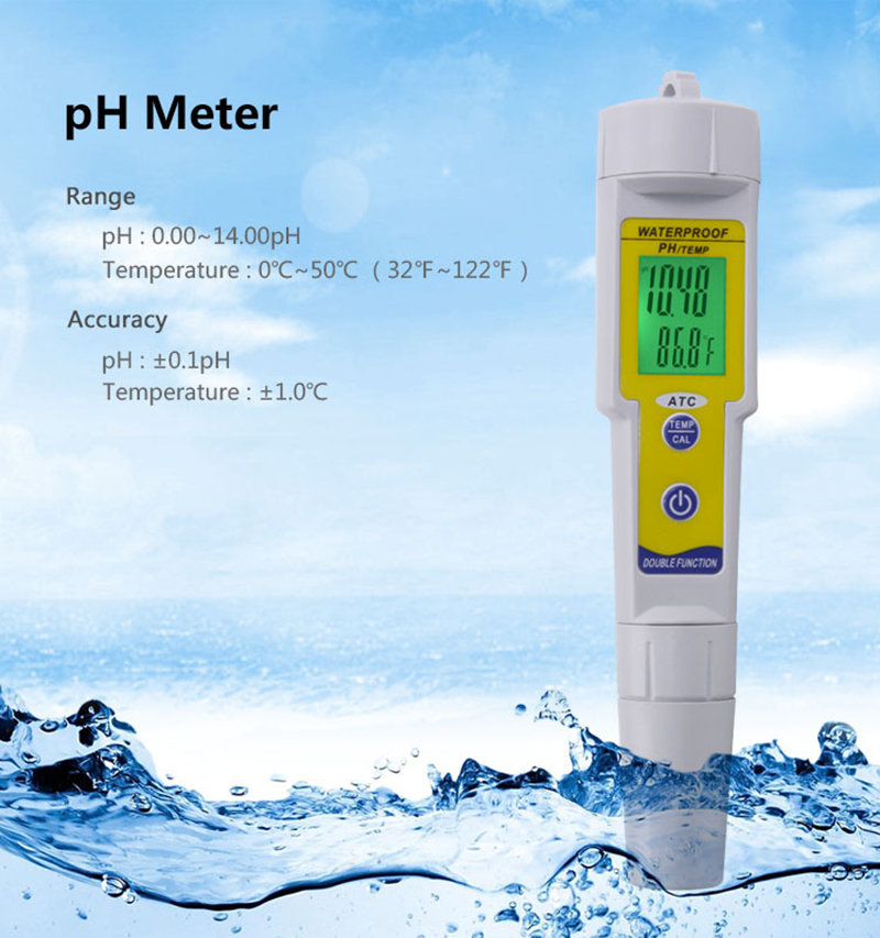 Waterproof pH meter test pen ph tester aquarium pH test pen