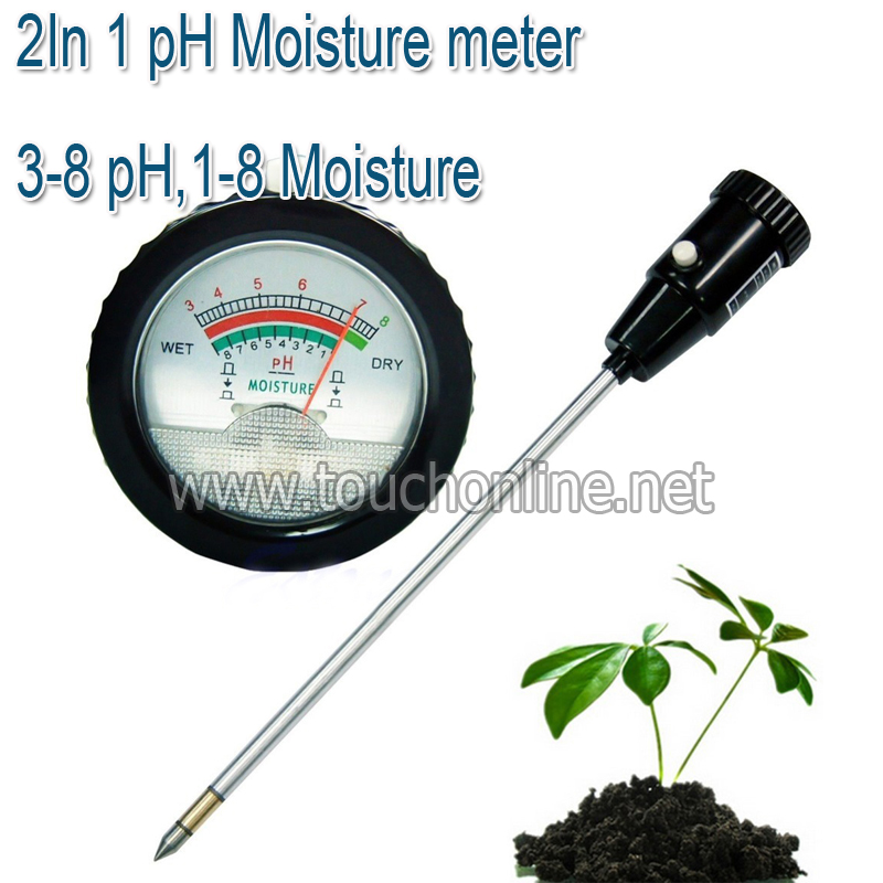 Soil pH Level Meter Moisture Tester 295mm Metal Probe Plant - Click Image to Close