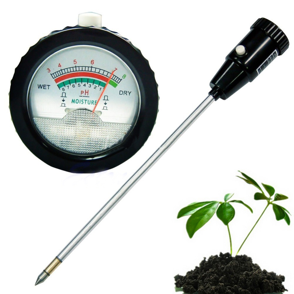 Soil pH Level Meter Moisture Tester 295mm Metal Probe Plant