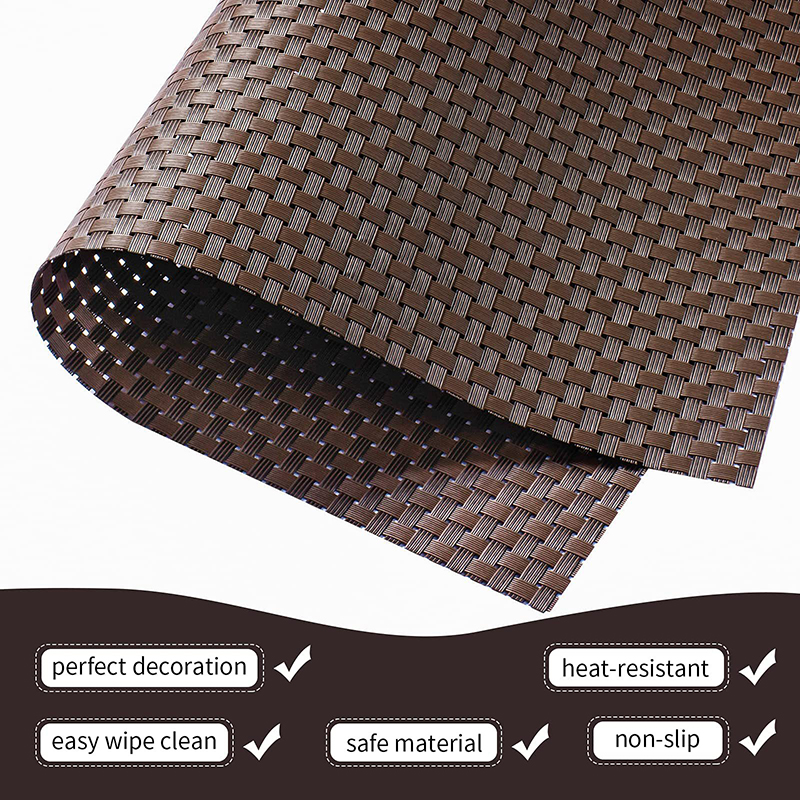 Tesla mat PVC woven Thermal insulation and anti slip table Mat - Click Image to Close
