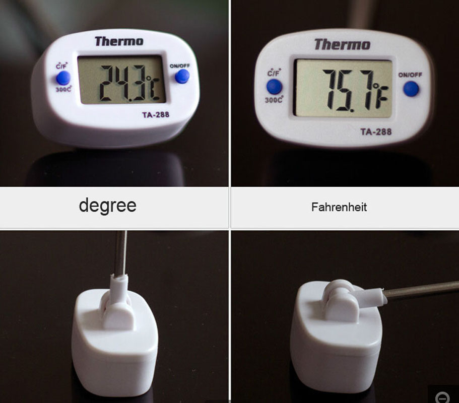 Oven Thermometer Food Meat Probe BBQ Cooking Kitchen Thermometer