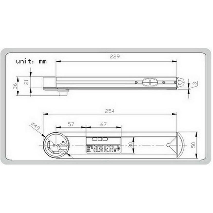 Digital Angle Ruler Finder Meter Protractor TAF-254