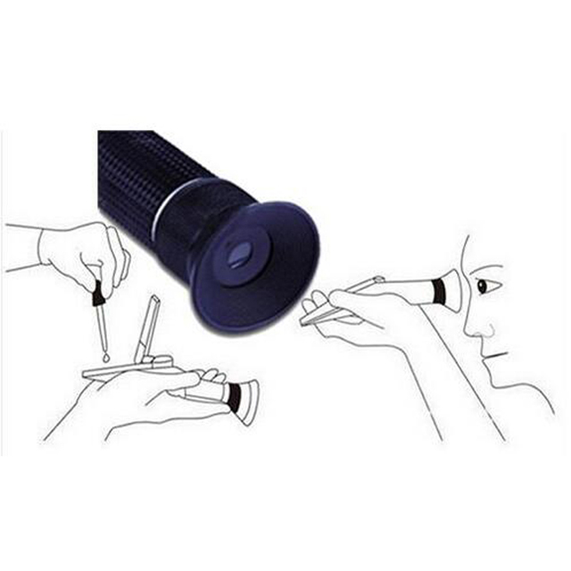 Wine Alcohol Concentration 0-25% Baume Meter Brix Refractometer - Click Image to Close