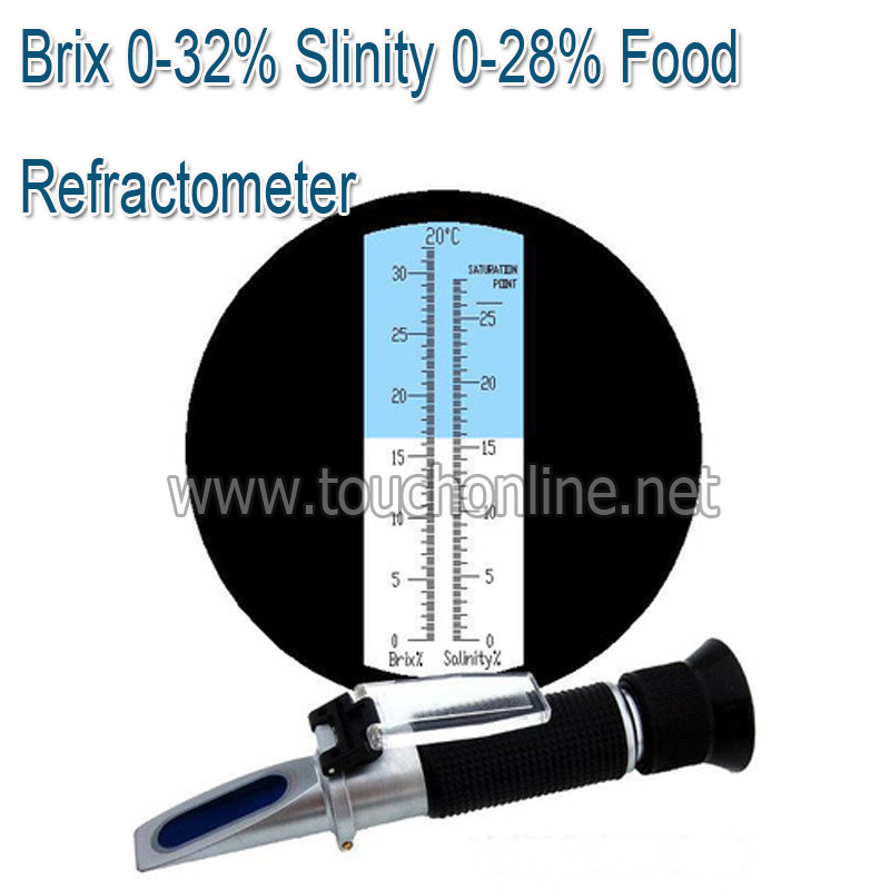 0-32% Brix; 0-28% Salinity Food and soup measure Refractometer