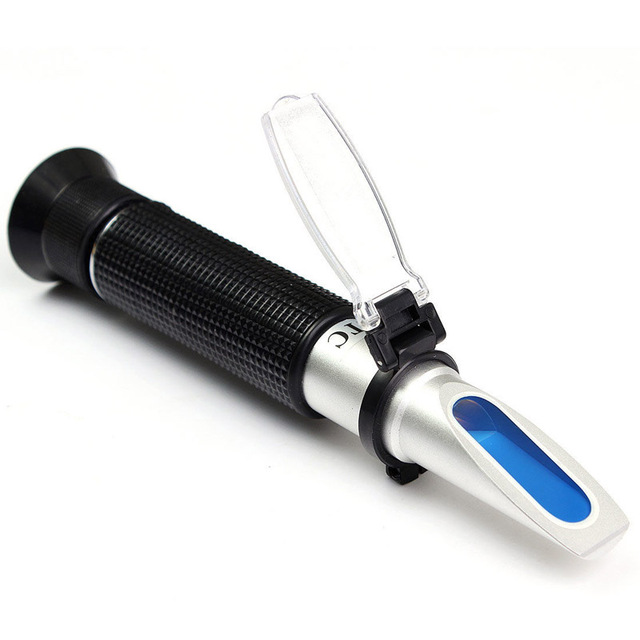 Brix 0-50% Sugar & Cutting Fluid Refractometer TB-50ATC - Click Image to Close