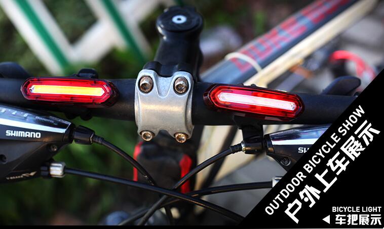USB Rechargeable Waterproof Bicycle Taillights flashlight TBL01