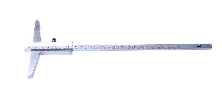 0-150mm/0.02mm Carbon Steel Depth Vernier Caliper TDP-150