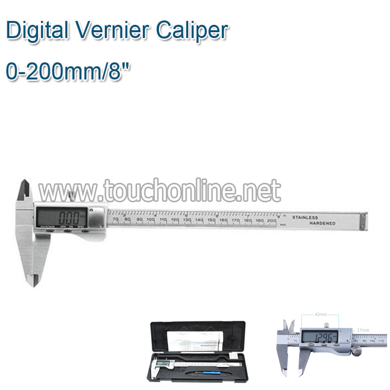 LCD Digital 0-200mm stainless steel Vernier Caliper TDP-200