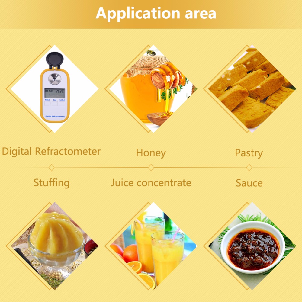 Digital Honey Concentration Meter Sugar Content Refractometer - Click Image to Close