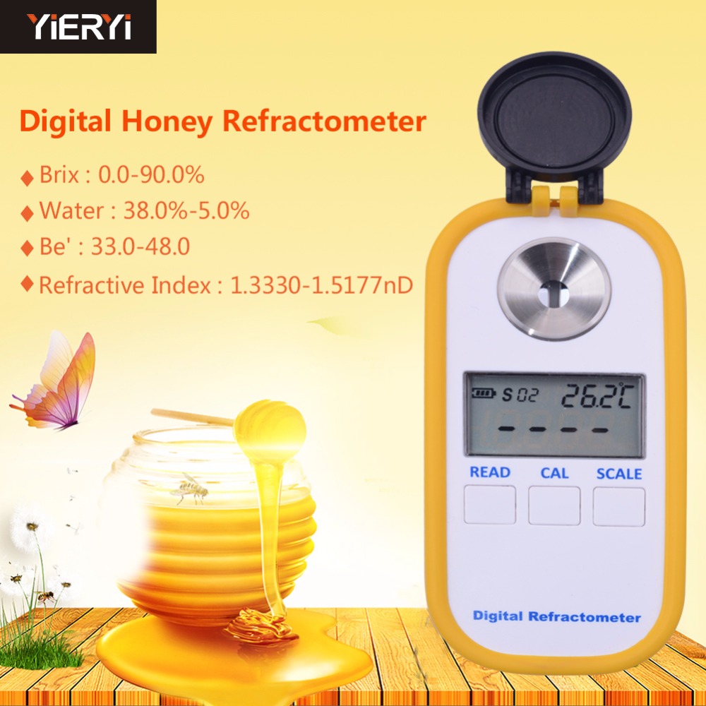 Digital Honey Concentration Meter Sugar Content Refractometer - Click Image to Close