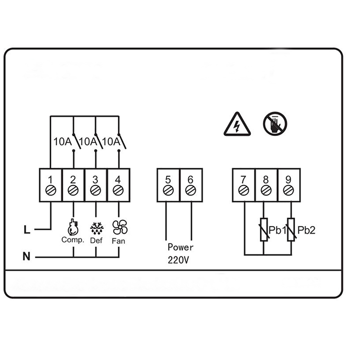 Thermostat Temperature Controller for Cold Storage Freezers - Click Image to Close