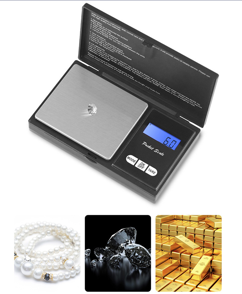 0.01g-500g Digital Balance Jewelry Gold Diamond Pocket Scale