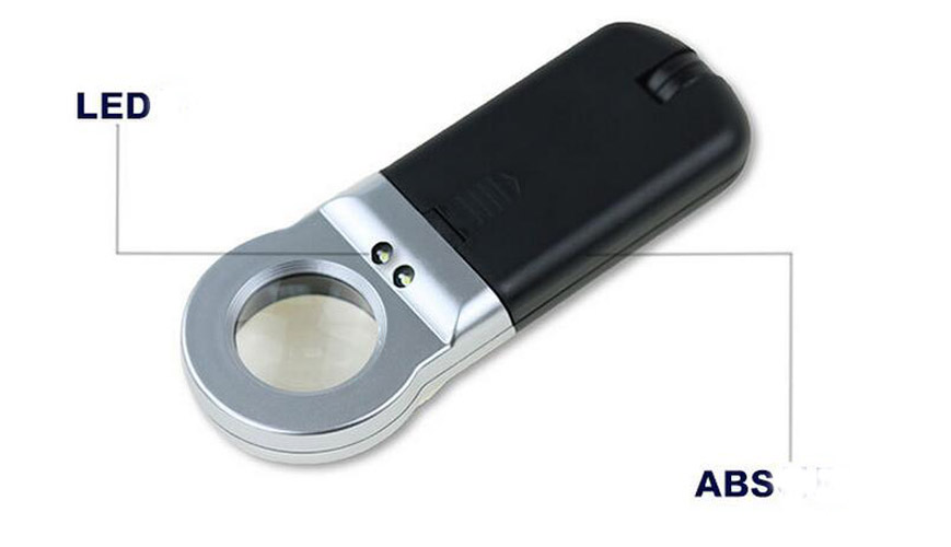 16X Handheld Magnifying Glass Lupa Lens Illuminated TMG-16X - Click Image to Close