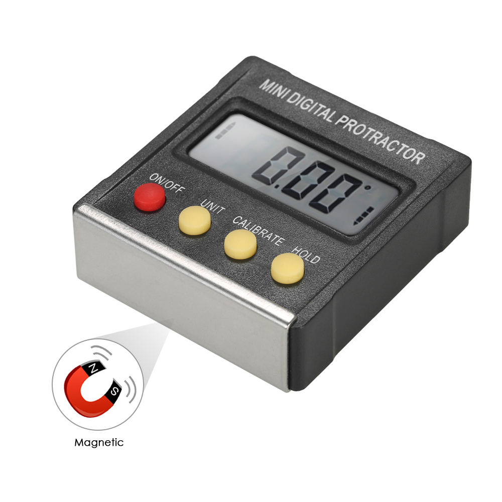 Mini digital Inclinometer / Protractor/level box TMS-90
