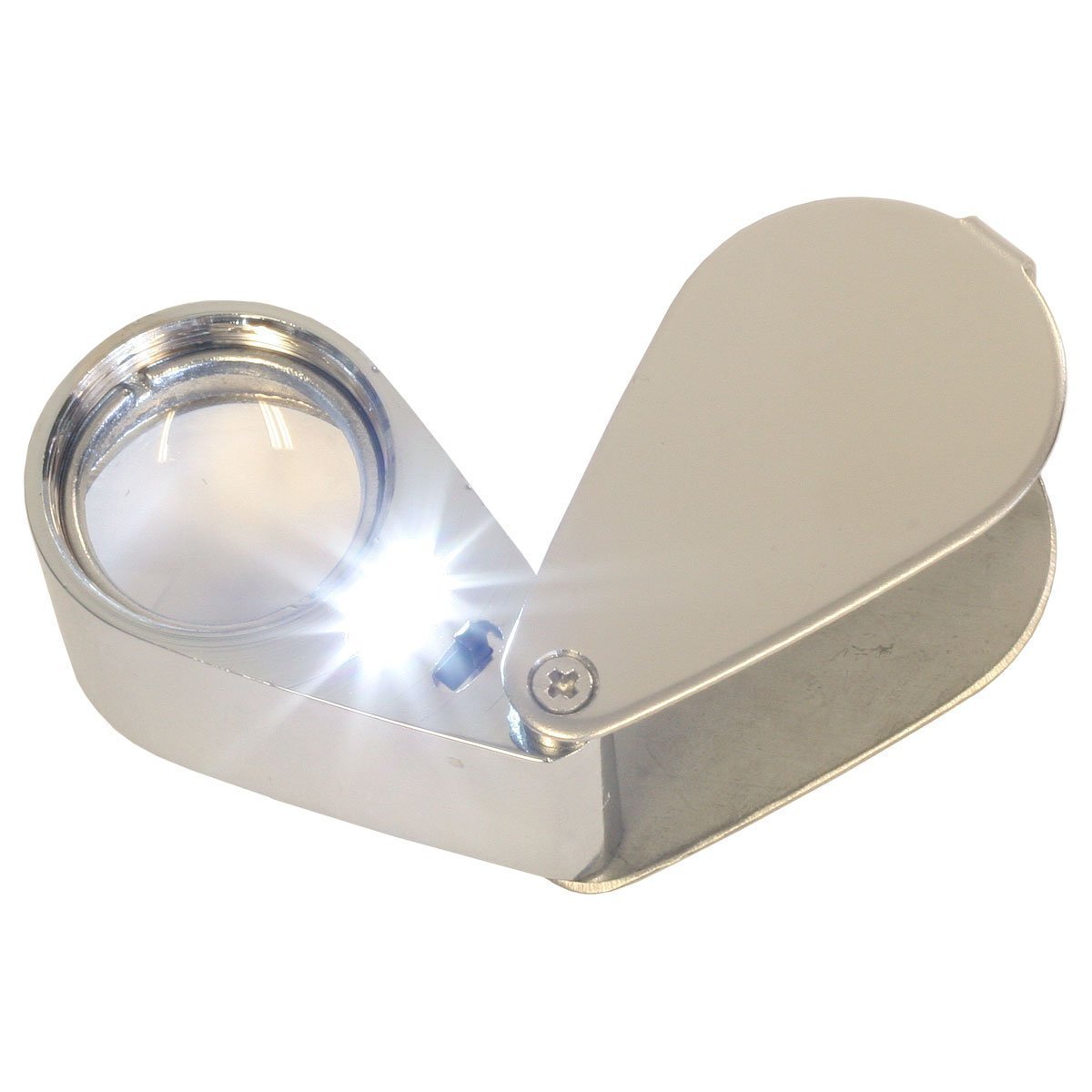 LED Illuminated, 30x, 21mm Pocket Jewelry Loupe