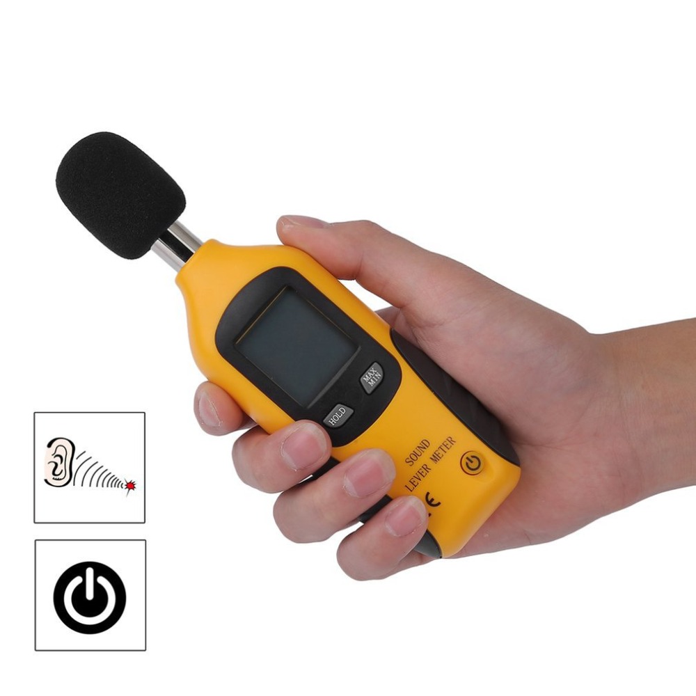 Noise Tester 30-130dB Sound Level Decibel Monitoring Tester