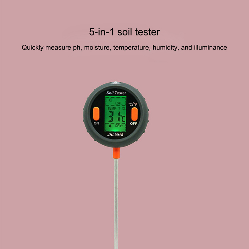 5 In 1 Garden Flowers PH Meter Moisture Multifunctional Plants - Click Image to Close