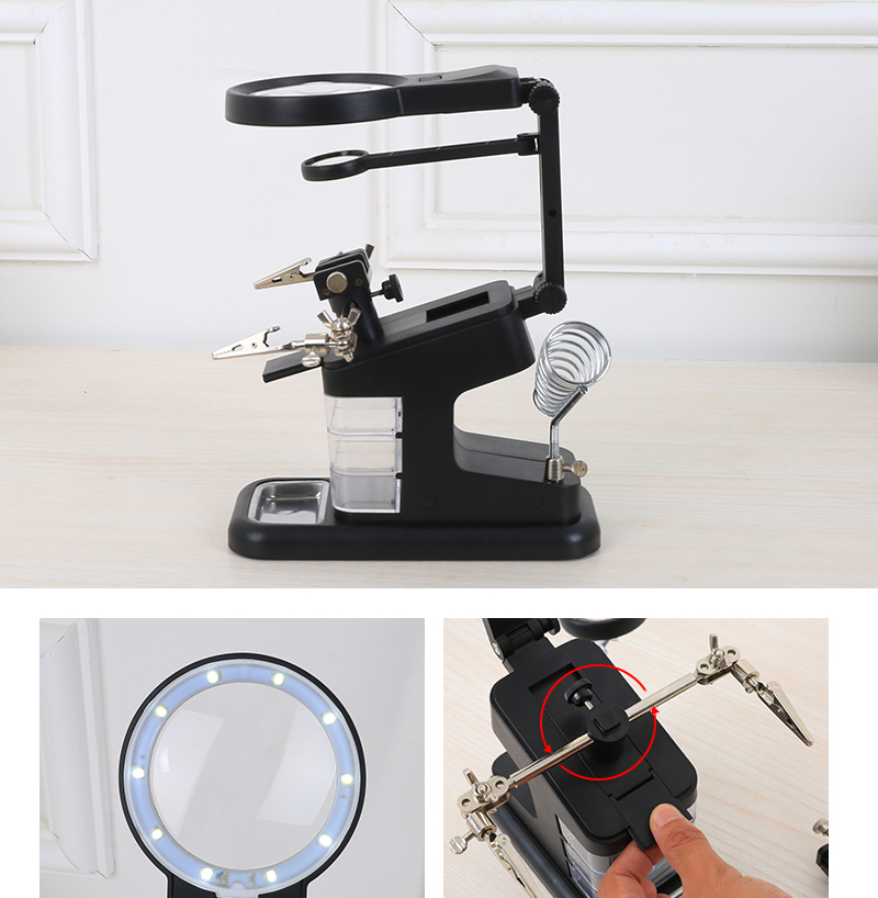 Desktop USB chip repair inspection magnifying glass - Click Image to Close