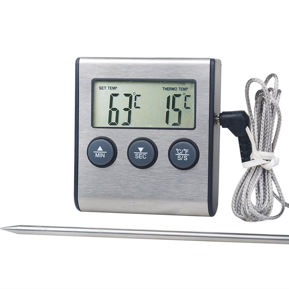 Digital Food Kitchen Oven Thermometer Probe For BBQ Thermometer - Click Image to Close
