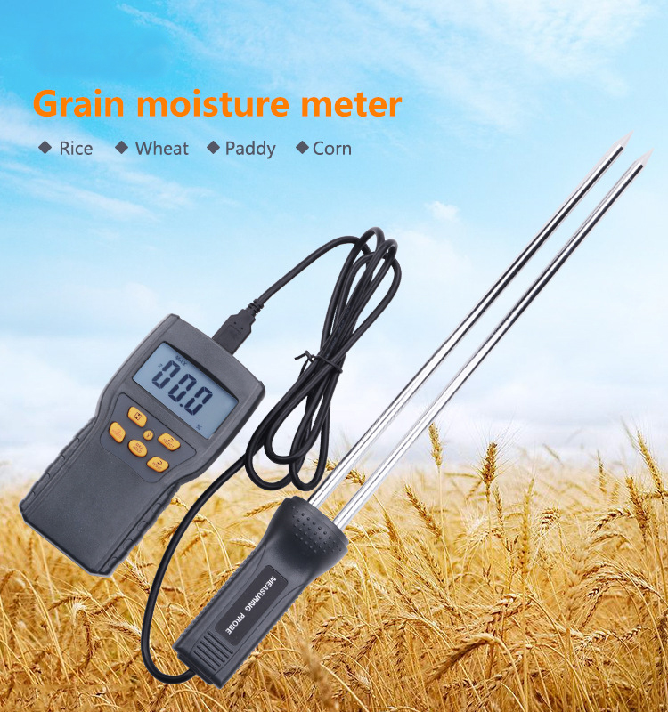 Corn Wheat Rice Bean Wheat Hygrometer Probe Grain Moisture Meter