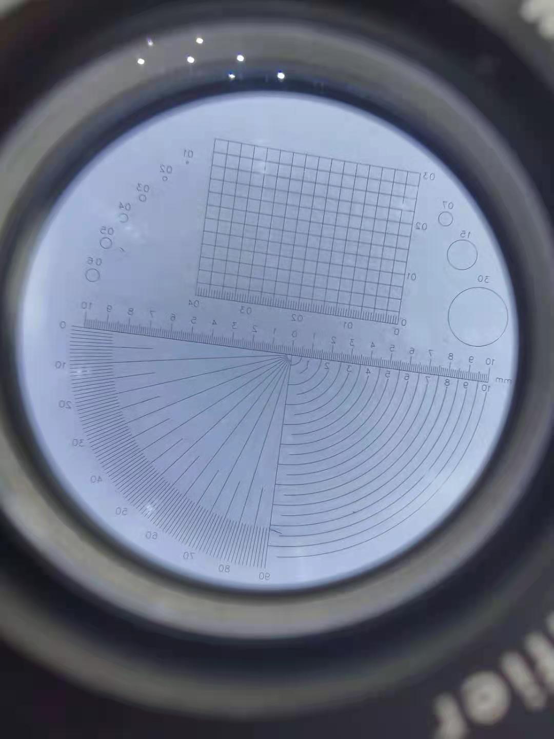 10X Multi-scale Graticule Scale Magnifier Loupe 8LED Magnifier