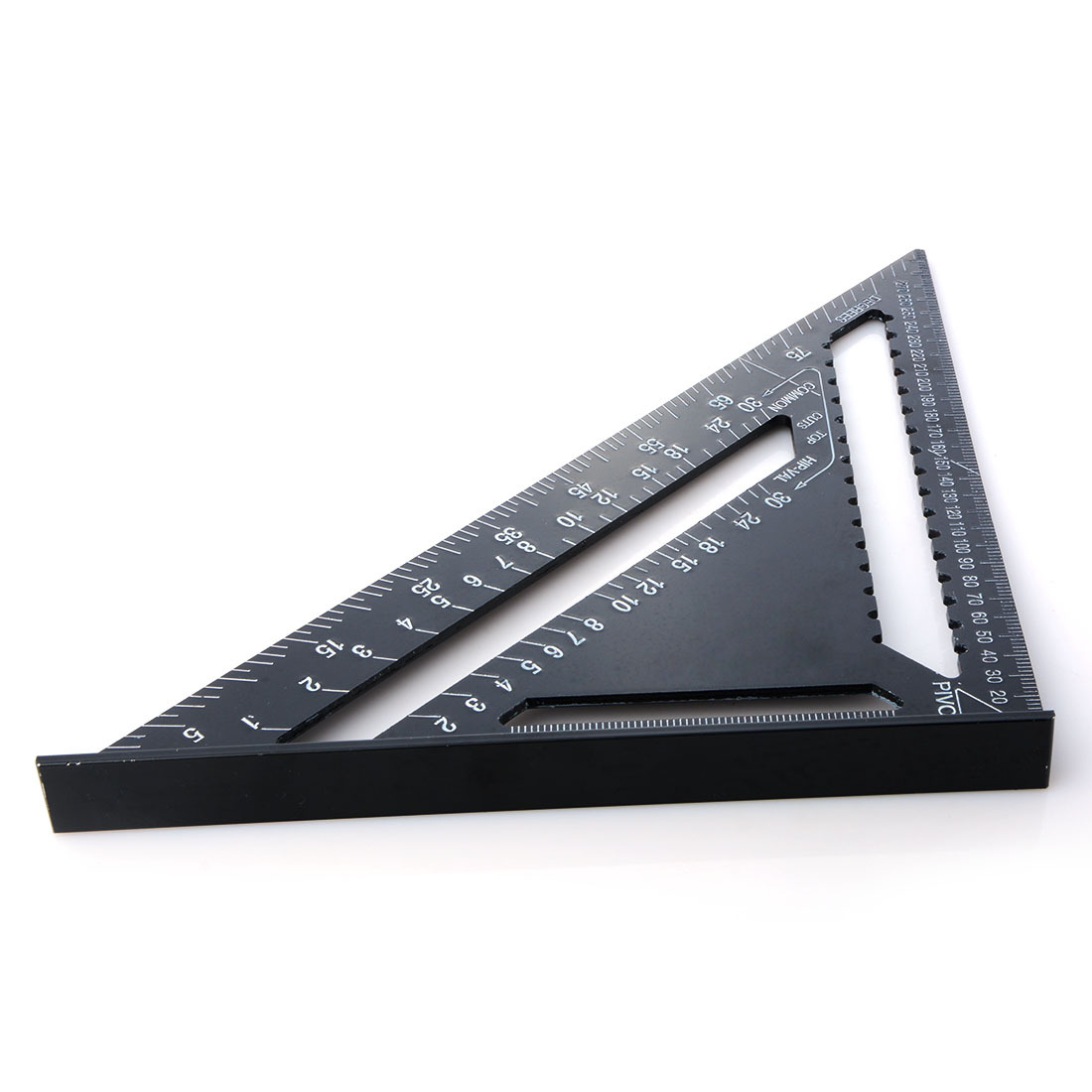 12 Inch Metric Triangle Ruler woodworking square Angle Measuring