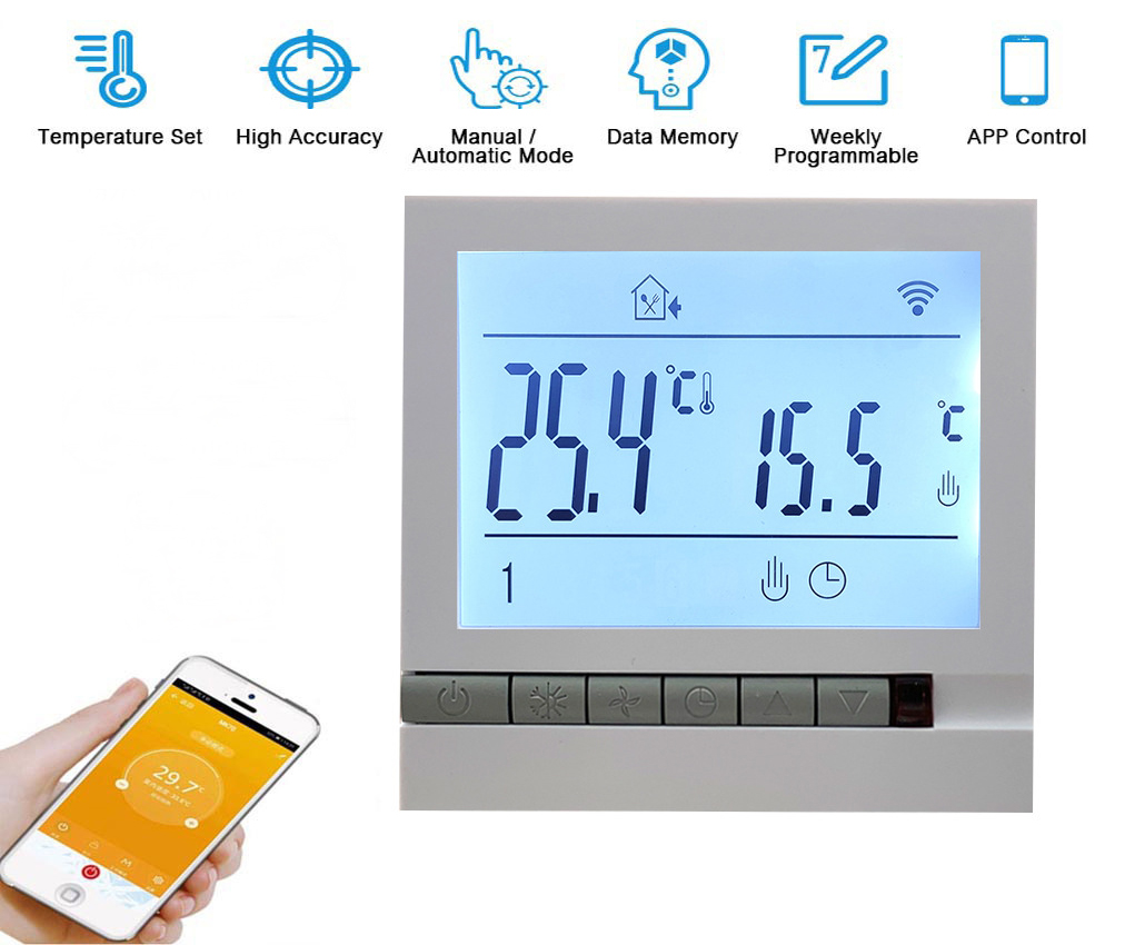 Wifi 240V AC thermostat remote control temperature controller