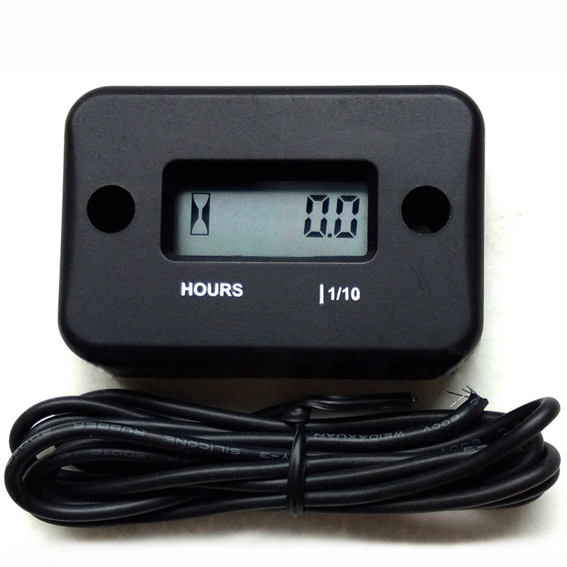 Digital Inductive Tachometer LCD Counter Hour Meter timer