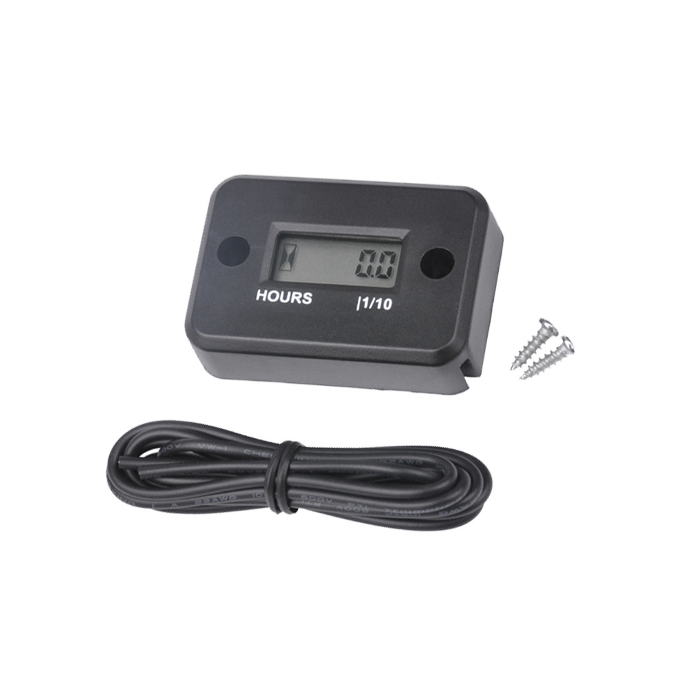 Digital Inductive Tachometer LCD Counter Hour Meter timer