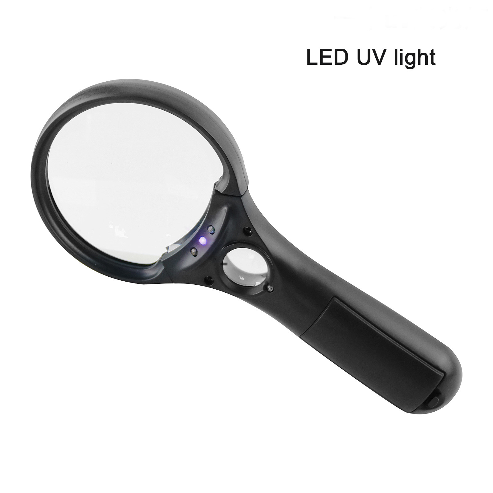 4 LED Light 3X 45X Dual Lens Handheld Reading Magnifier - Click Image to Close