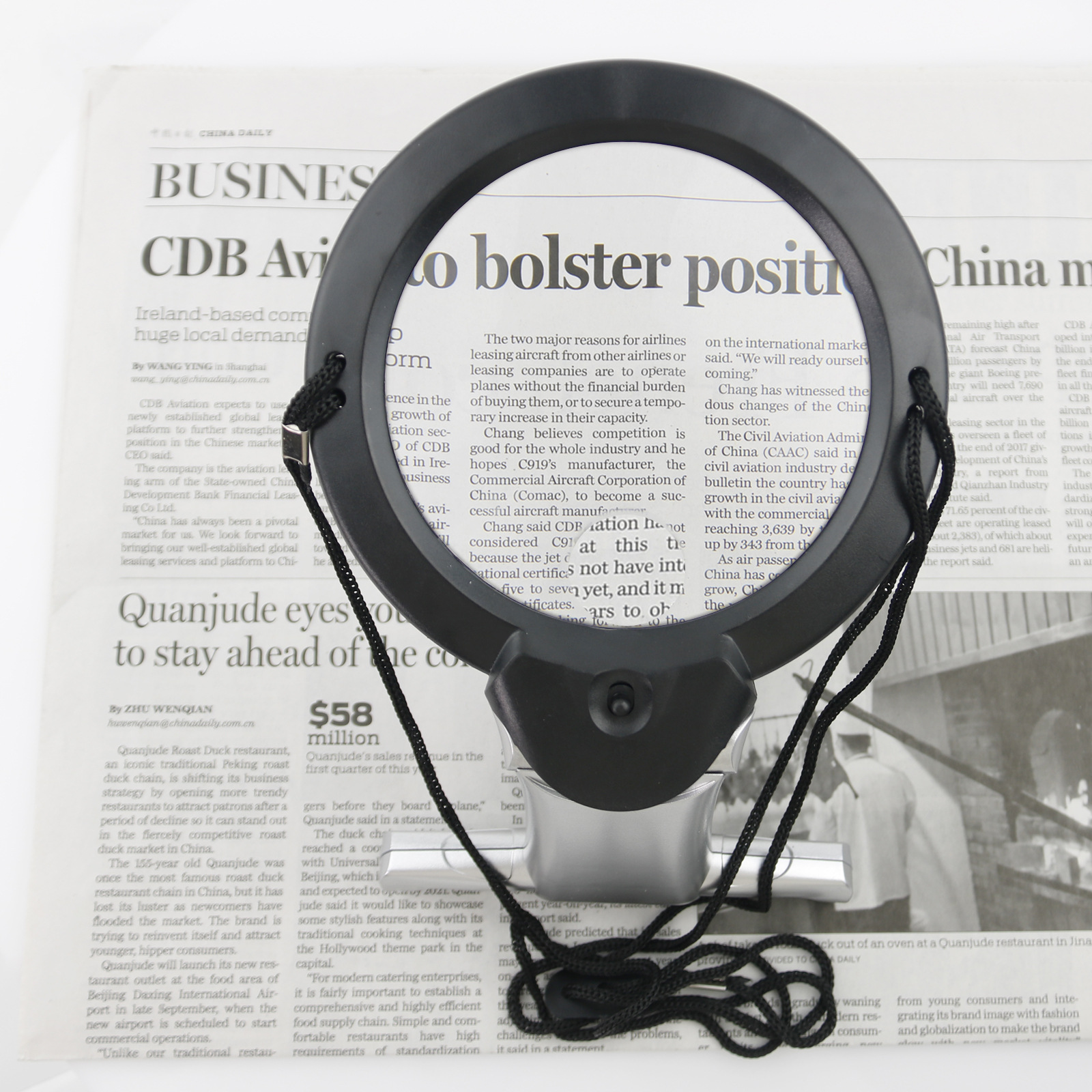 2X 6X Portable Loupe Handheld Reading Illuminated Magnifier - Click Image to Close