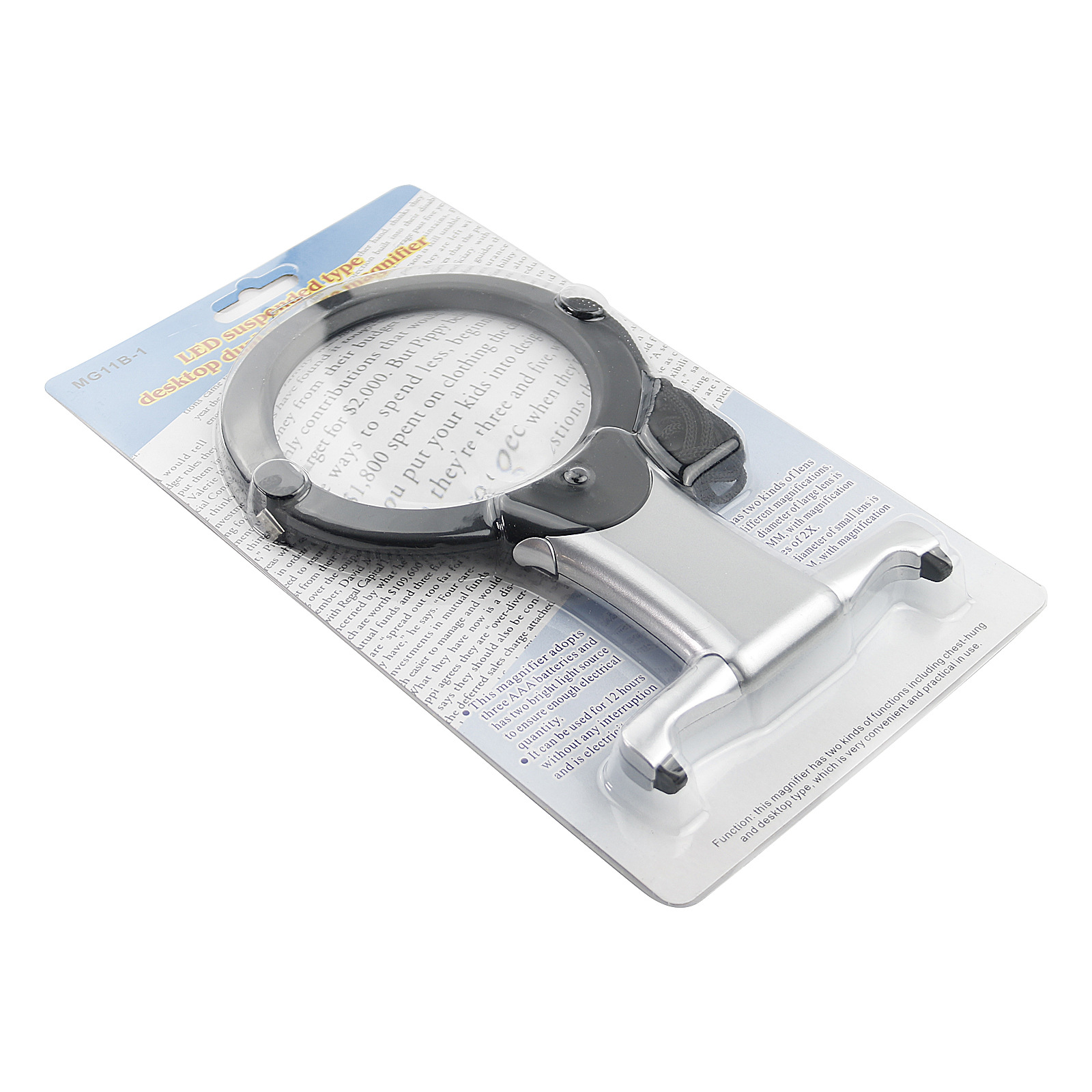 2X 6X Portable Loupe Handheld Reading Illuminated Magnifier