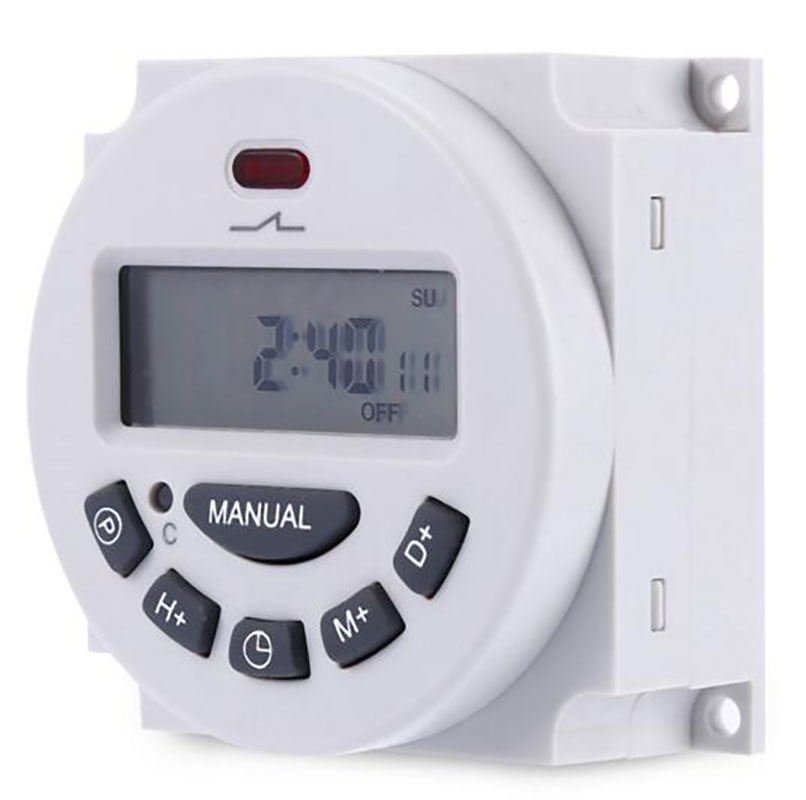 2pcs L701  AC 220V 16A digital time switch electronic timer
