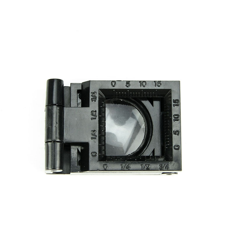 2pcs per lot Plastic folding 8X 22MM cloth magnifying glass