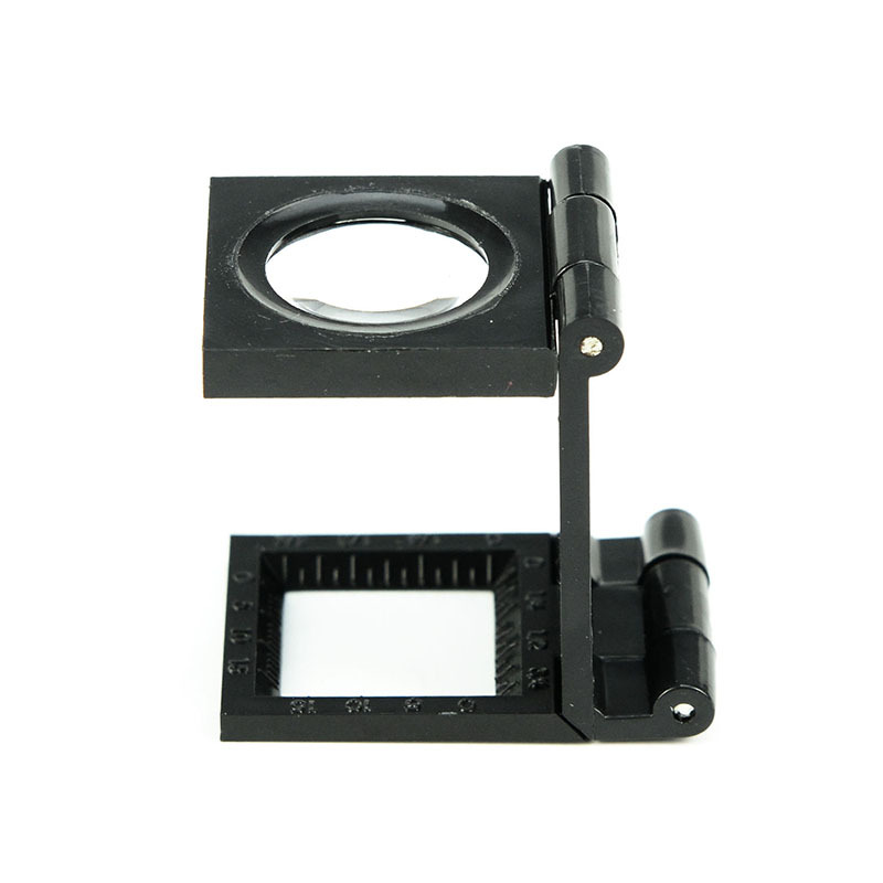 2pcs per lot Plastic folding 8X 22MM cloth magnifying glass