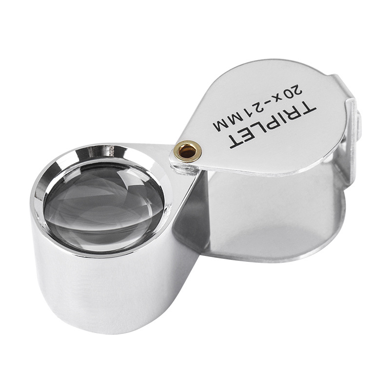 Jewelry Loupe 20x 21mm Pocket Magnifier Jewelers Eye Magnifying