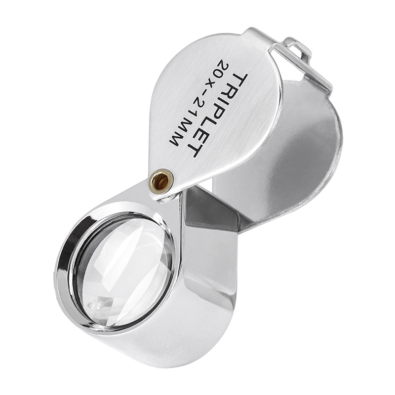 Jewelry Loupe 20x 21mm Pocket Magnifier Jewelers Eye Magnifying - Click Image to Close