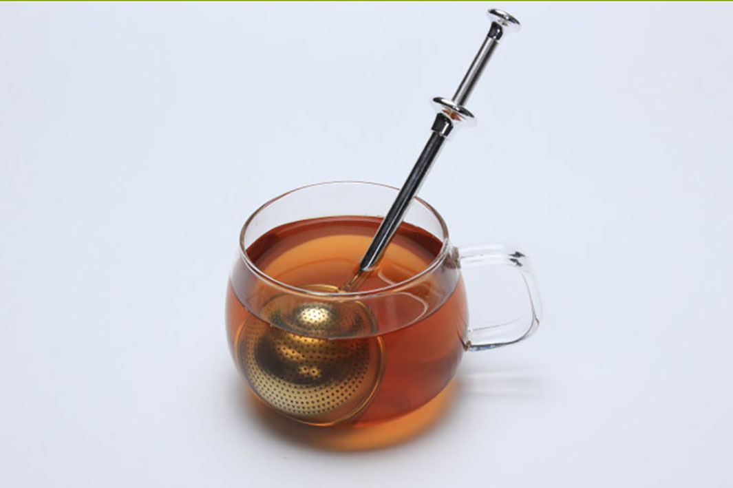 2pcs Convenient Ball Shaped Stainless Steel Tea strainer TST-304