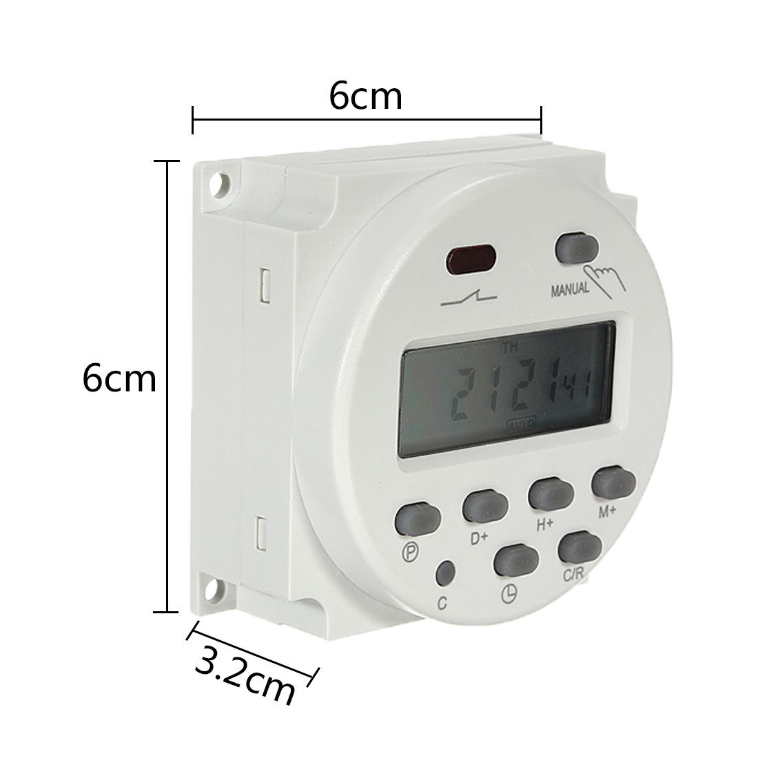 2pcs AC 220V Digital Round Timer Time Switch Support TT-101A