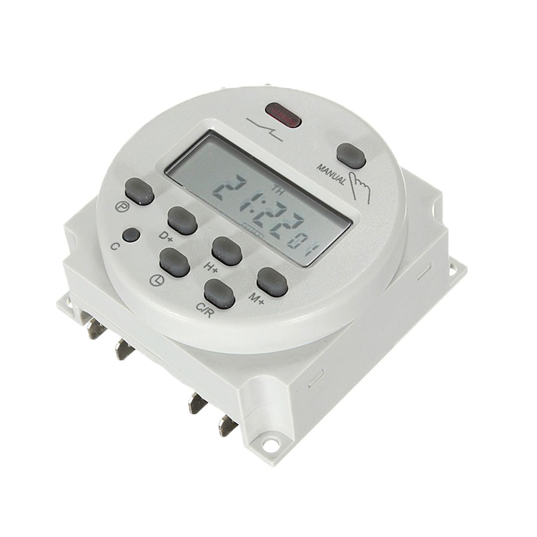 2pcs AC 220V Digital Round Timer Time Switch Support TT-101A - Click Image to Close