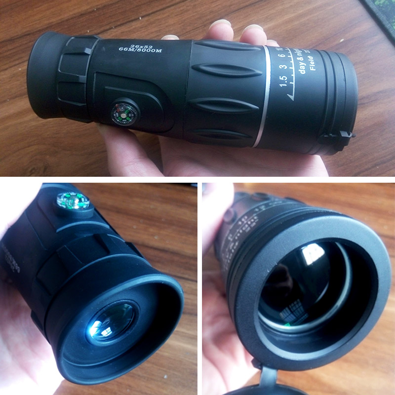 26x52 Monocular Telescope Portable Monocular Traveling, Outdoors - Click Image to Close