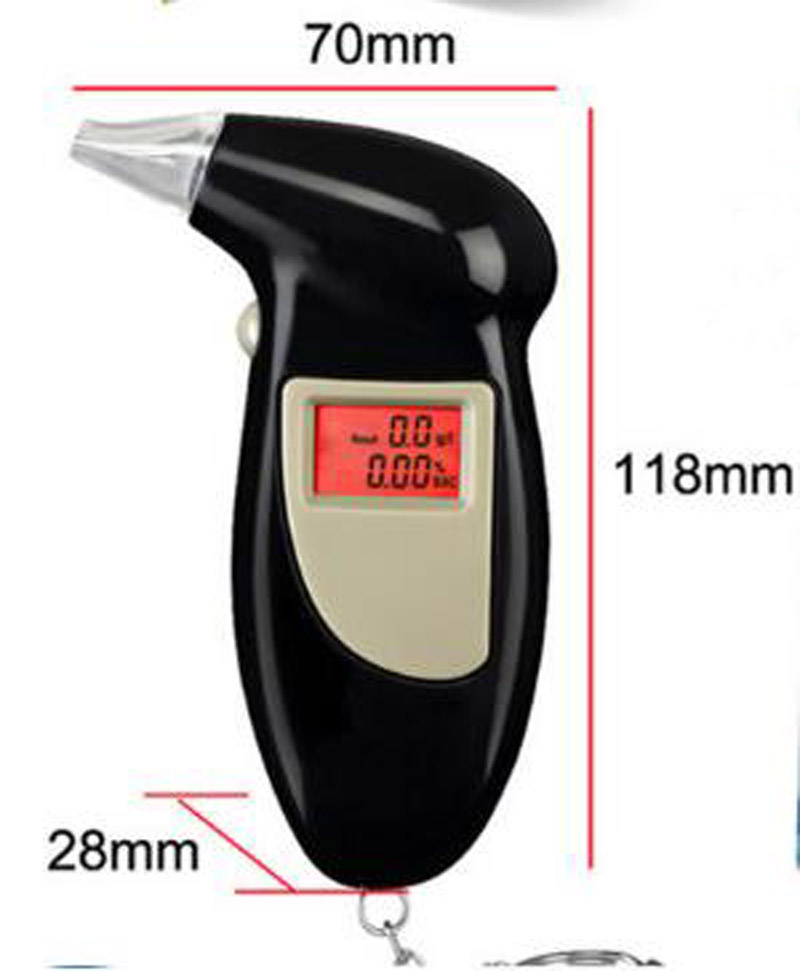 Digital Breath Alcohol Tester Alcohol Detector Breathalyzer - Click Image to Close