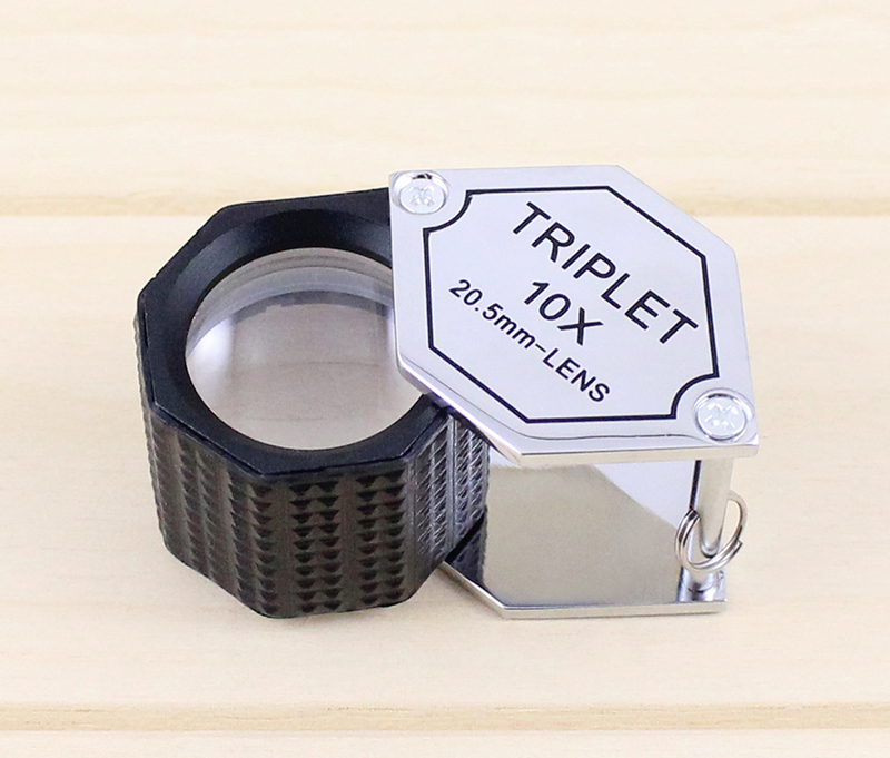 Triplet 10X 20.5mm Magnifier Jewelry Magnifying glass Loupe