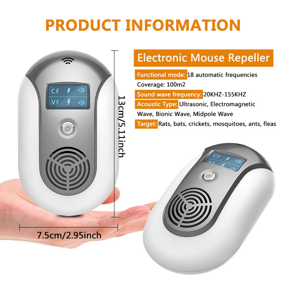 Electronic Pest Control Ultrasonic Pest Repeller - Click Image to Close