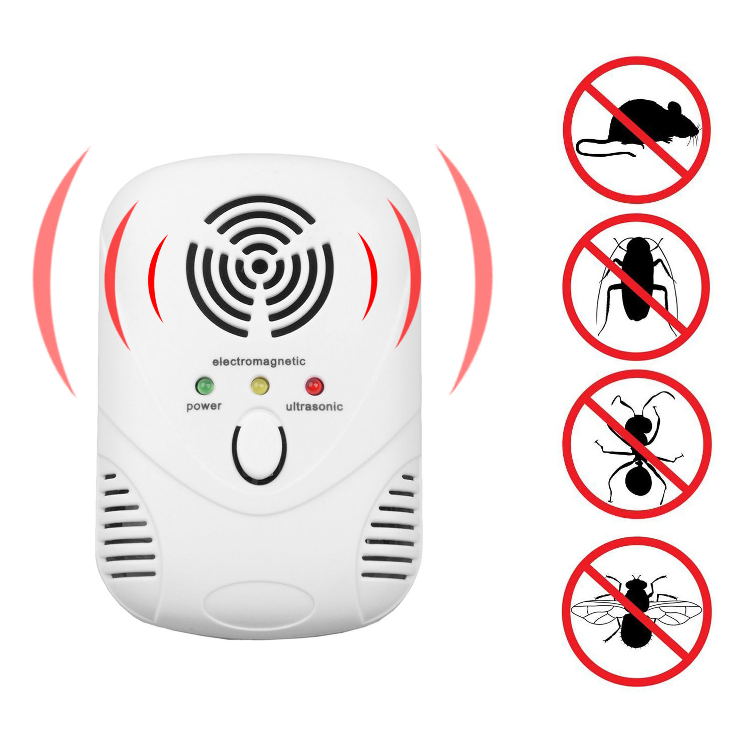6W Electronic Ultrasonic Mouse Killer Mouse Cockroach Trap
