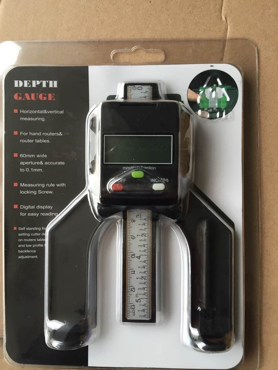 Depth Gauge with Magnetic Feet and Flat back TT-130